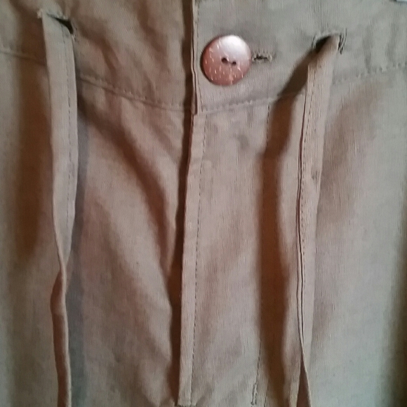 Men's hemp Soul flower army green shorts NWT - Picture 3 of 4